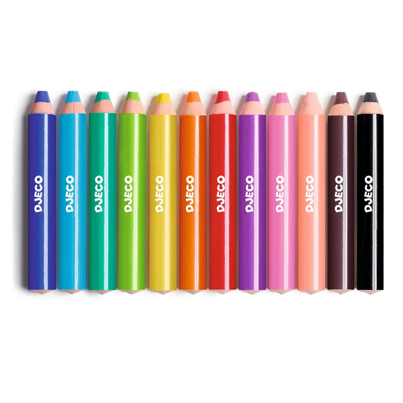 12 gros crayons gras Jumbo