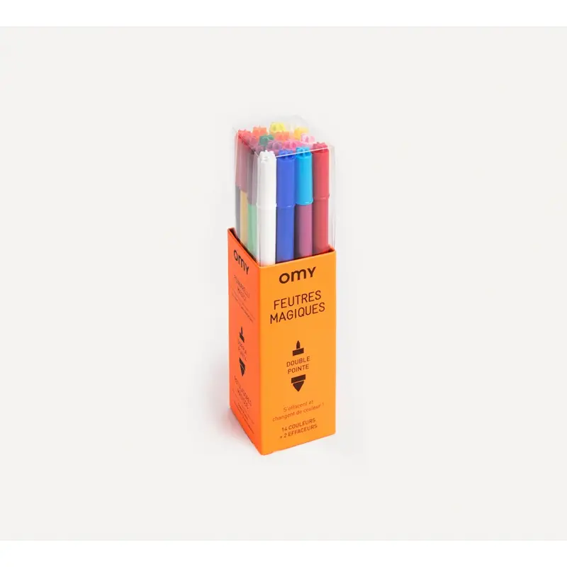 16 Feutres magiques fluo double pointe