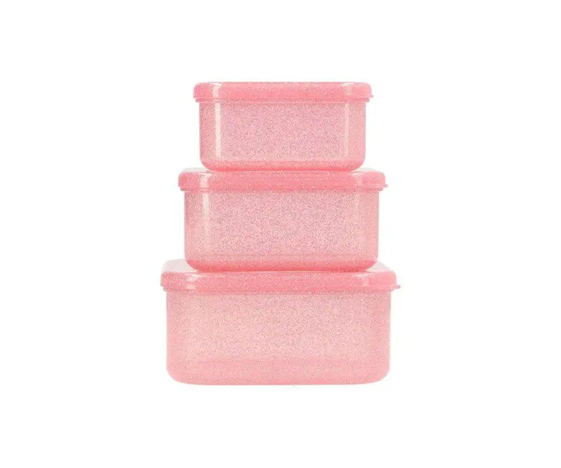 3 Boîtes à Déjeuner Glitter Gloss