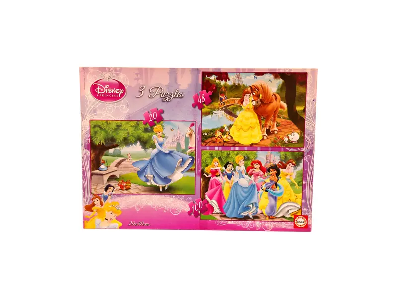 3 Puzzles évolutifs Disney - Princesses
