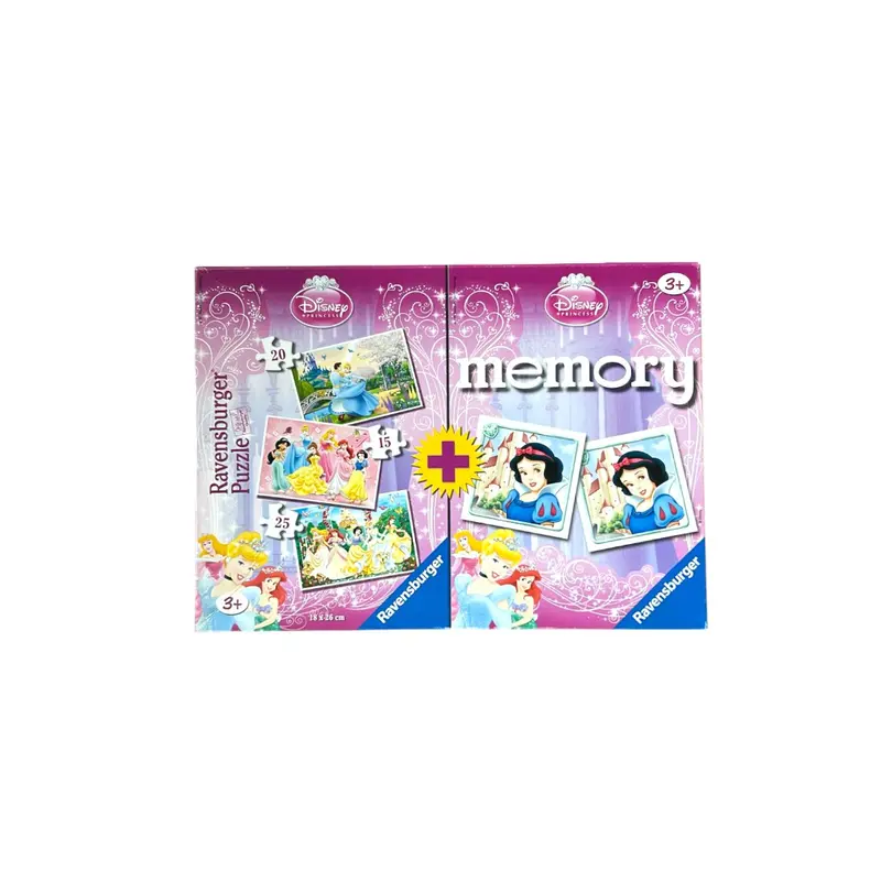 3 Puzzles + Memory - Princesses Disney- Édition 2011