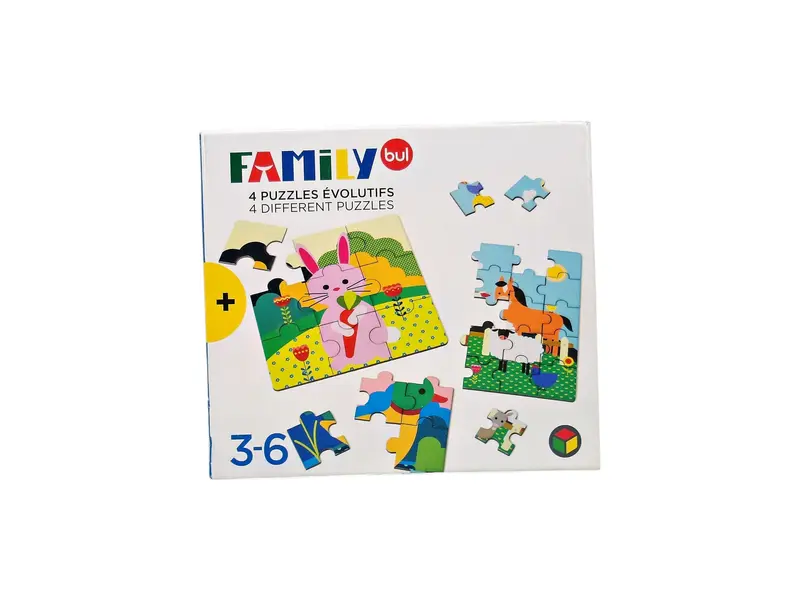 4 puzzles évolutifs - La ferme