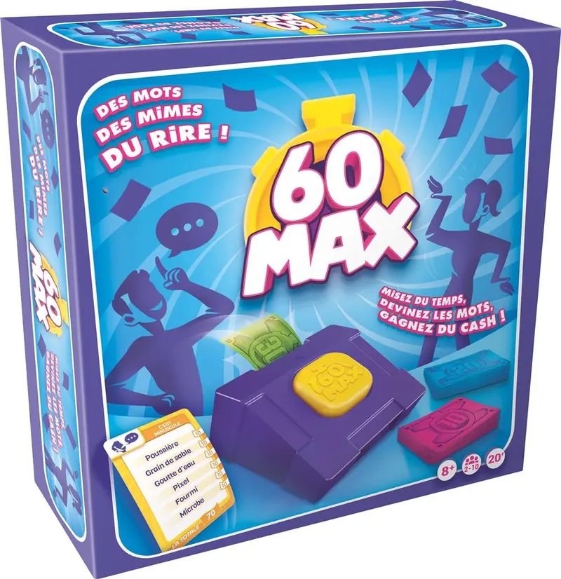 60 Max - Jeu de société d’ambiance mimes et devinettes