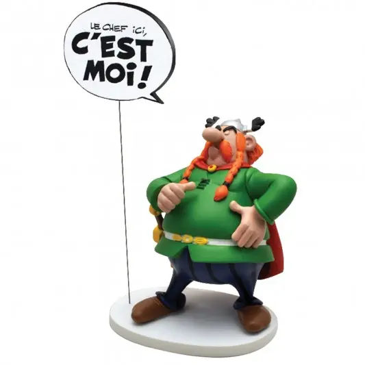 Abrararacourcix "le chef c'est moi" - Figurine Astérix résine