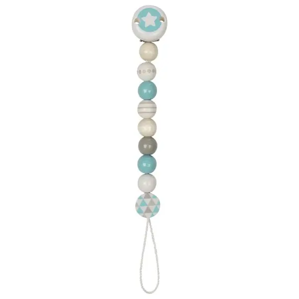 Accroche tétine étoile, Turquoise Heimess