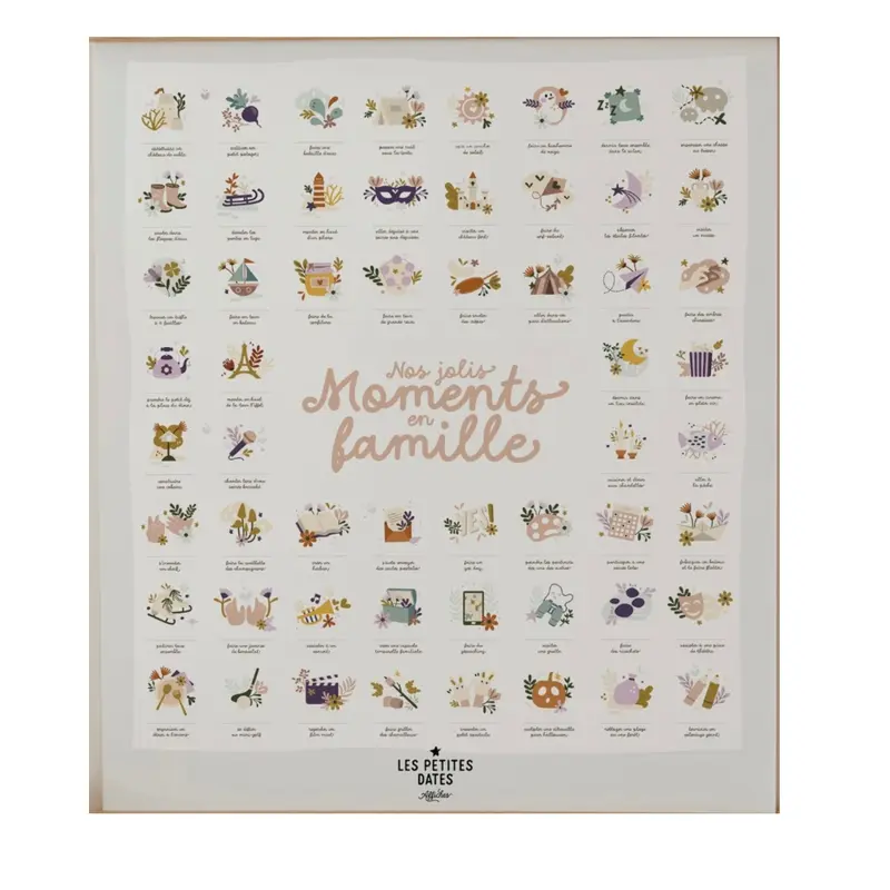 Affiche à dater « Nos jolis moments en famille »