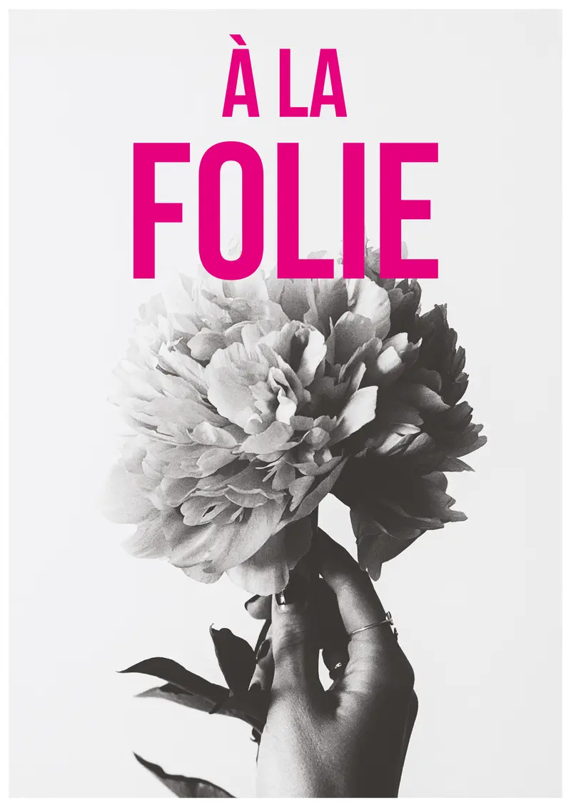 Affiche A la Folie - Carte Kencre