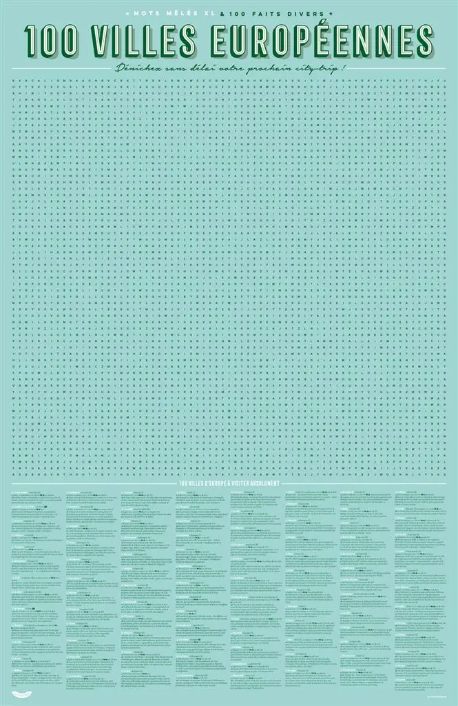 Affiche de Jeu XL - 100 Villes Européennes