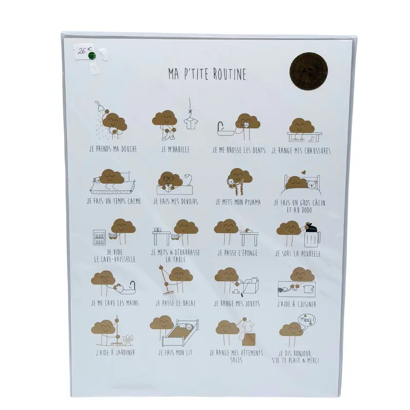 Affiche éducative – Ma p’tite routine