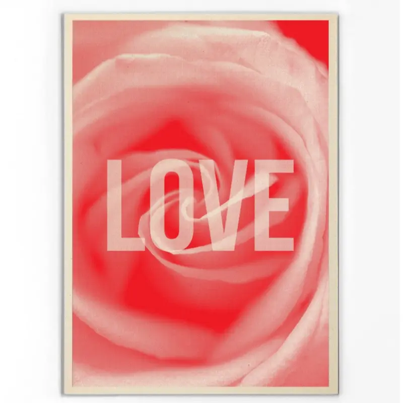 Affiche Love - Carte Kencre