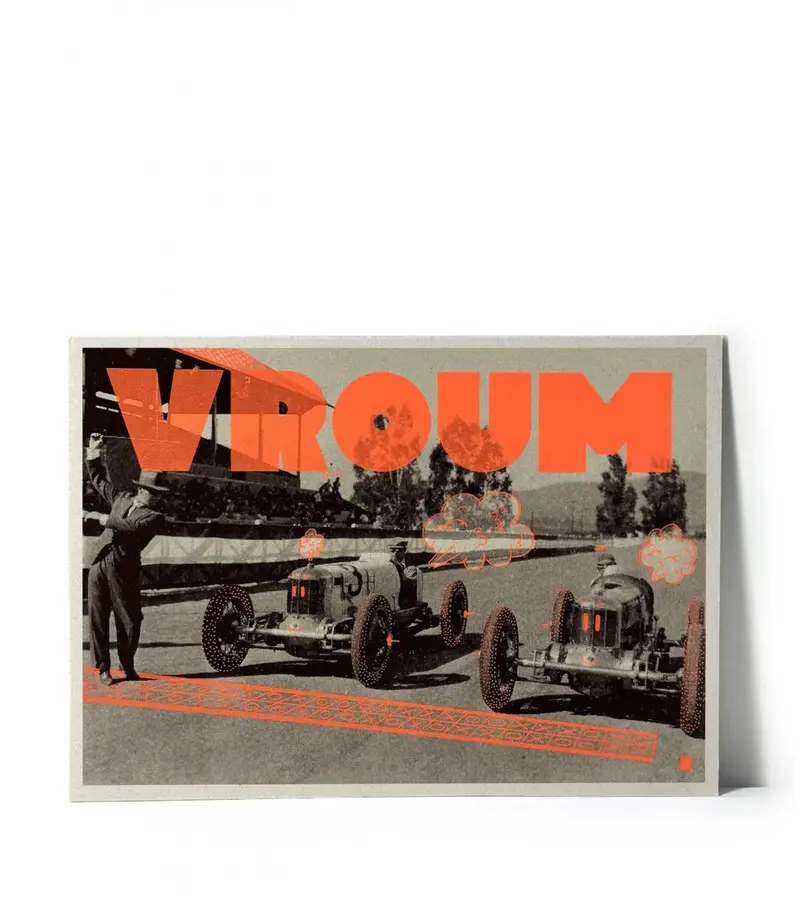 Affiche Vroum - Carte Kencre Kidz