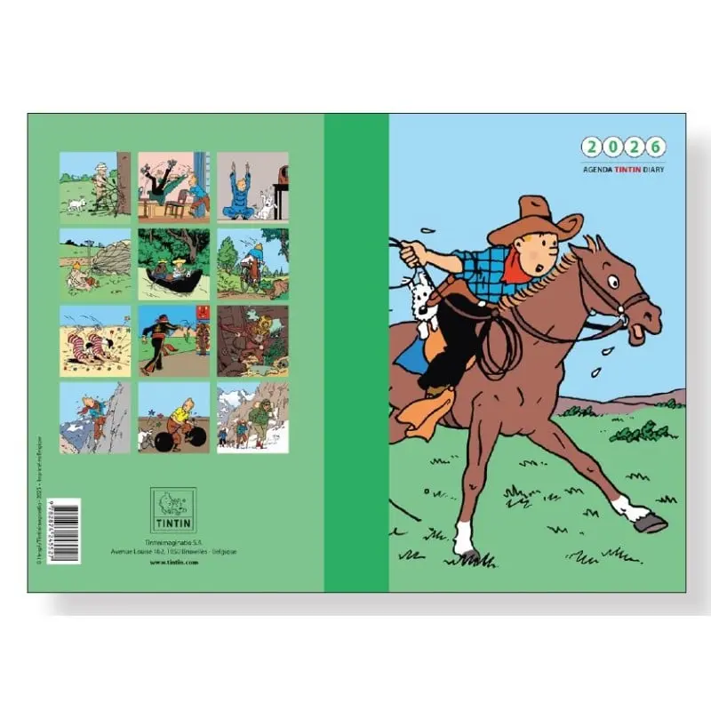 Agenda Tintin 2026 Mini 10x15 cm