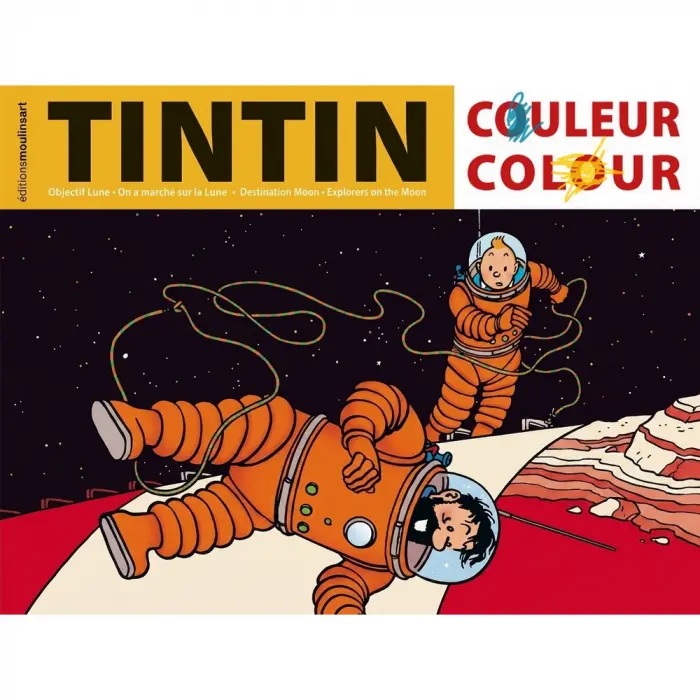 Album à colorier - Tintin Lune
