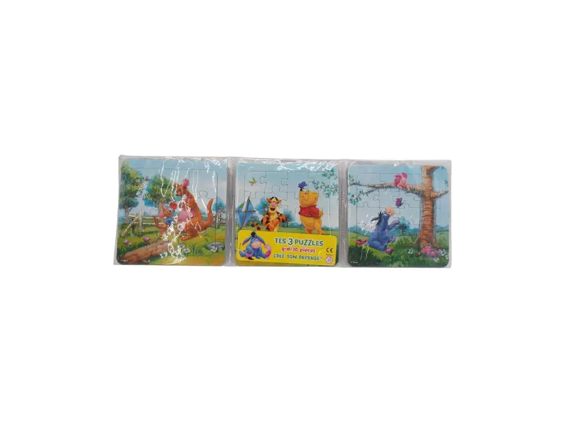Album de 3 puzzles Winnie l'Ourson