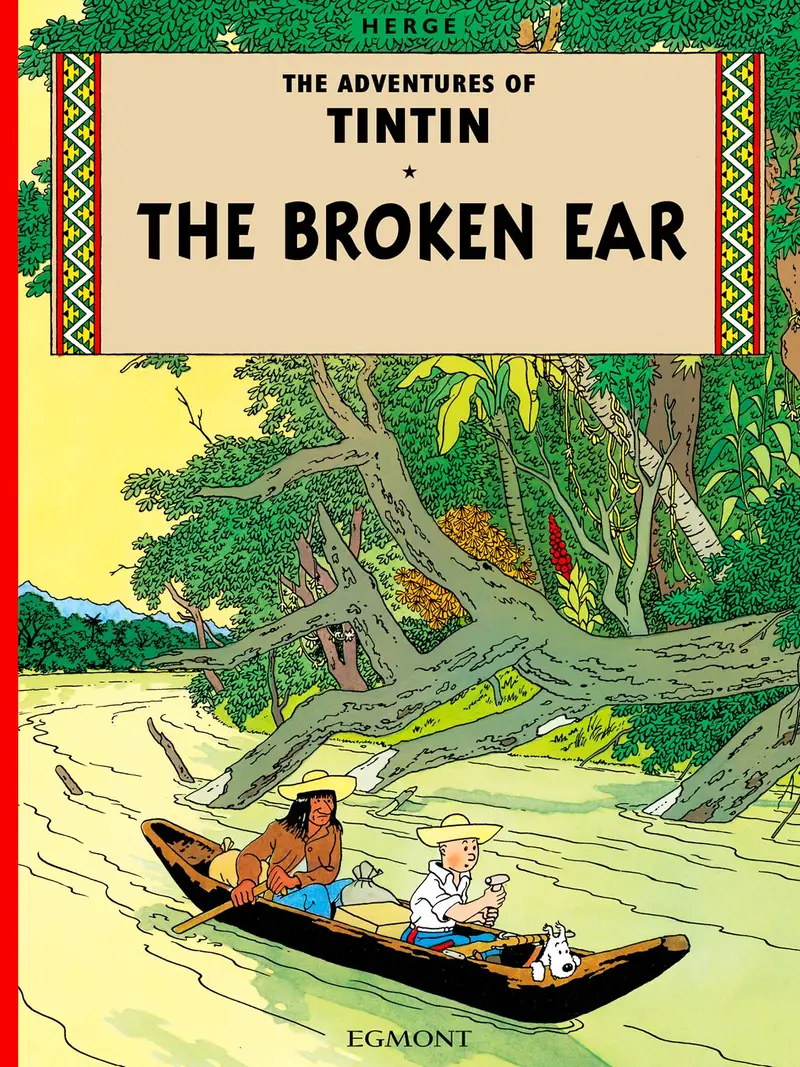 Album Tintin anglais - L'oreille cassée