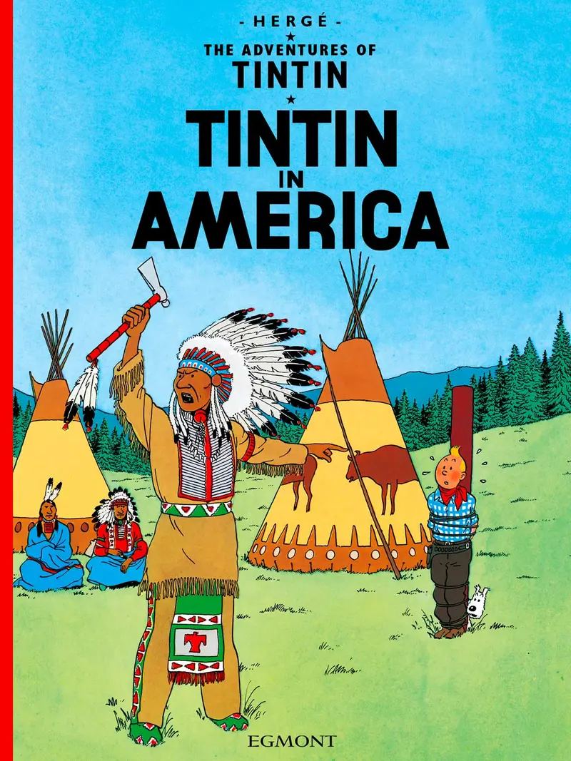 Album Tintin anglais - Tintin en Amérique