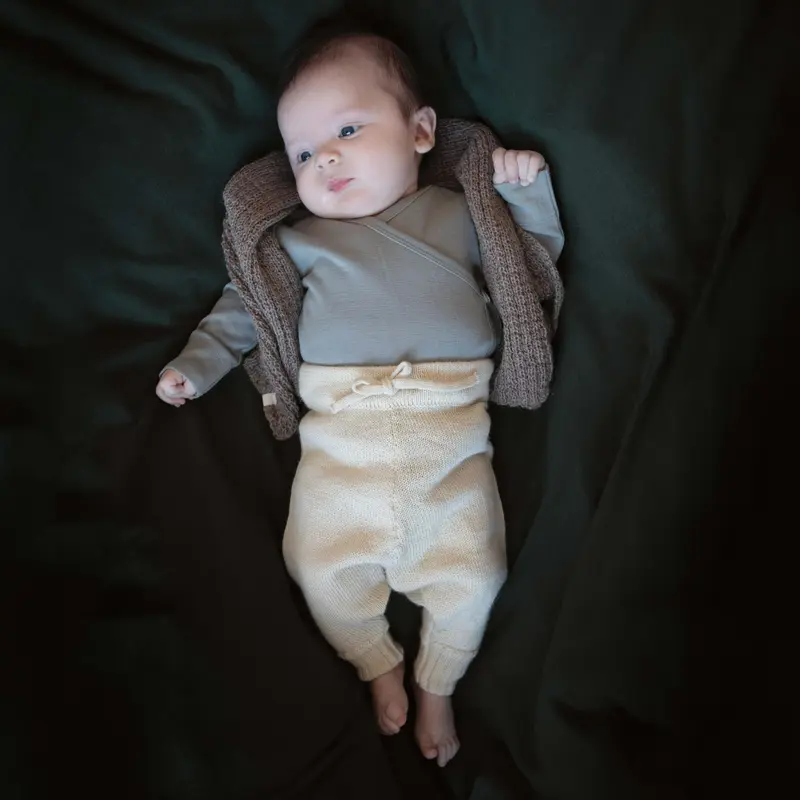 Alpaca Knitted Kastrup Pants - Cream - 3m-2y