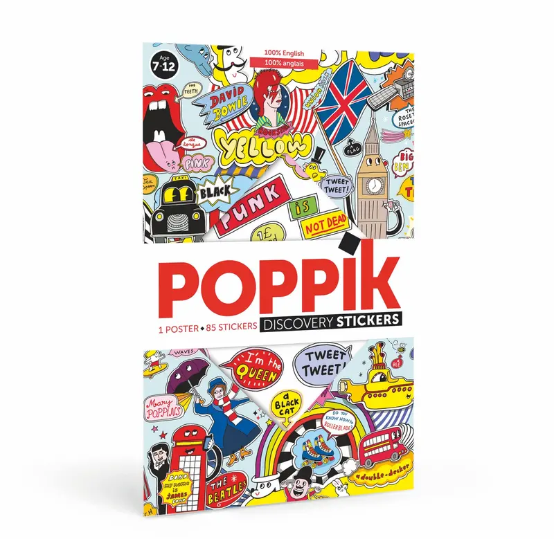Anglais  - Poster en stickers - Discovery 7 +