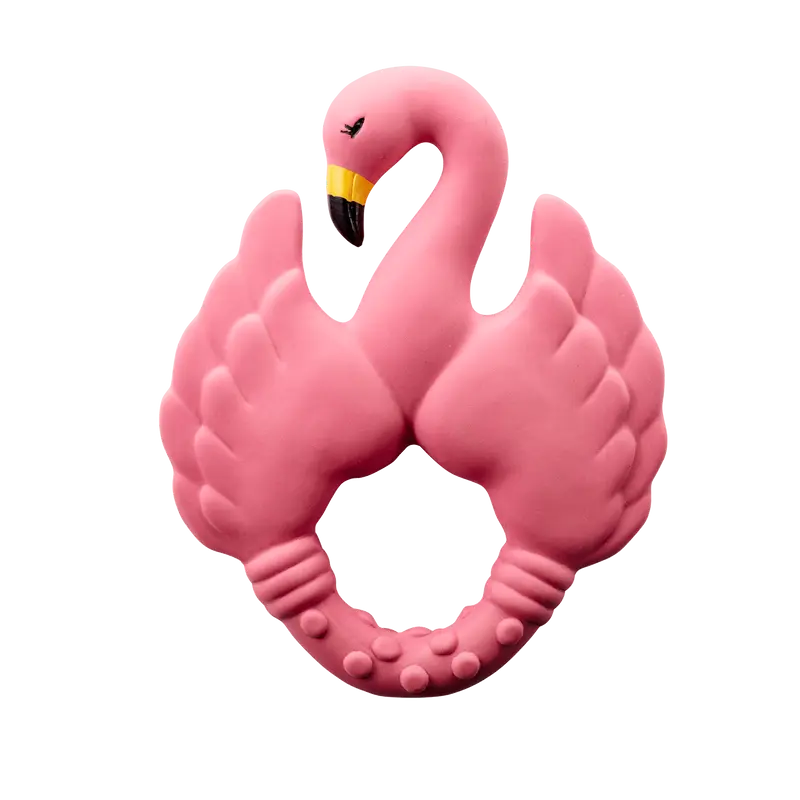 Anneau de dentition Flamant rose
