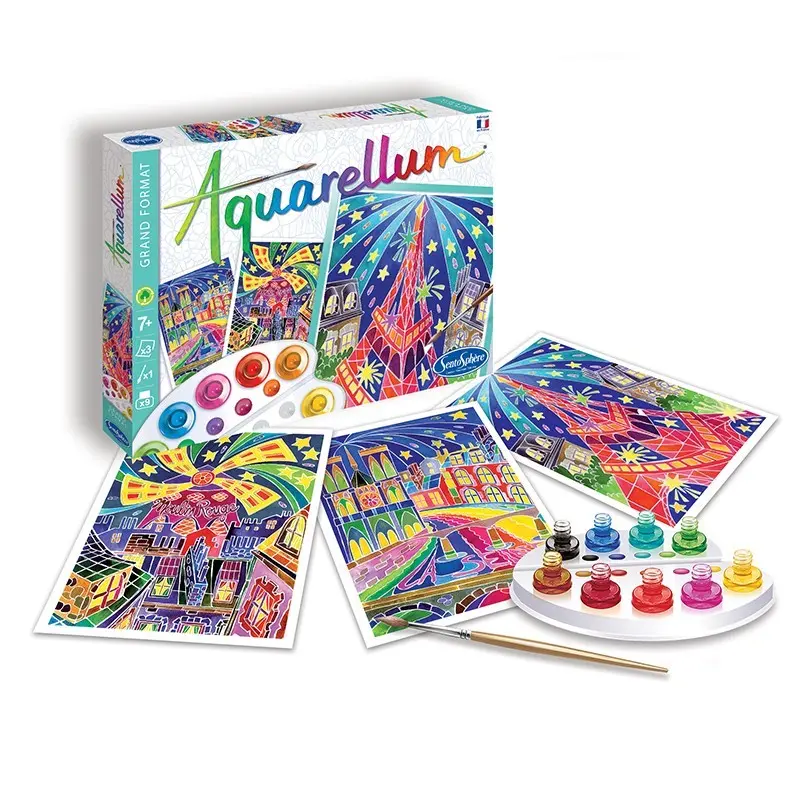 Aquarellum Paris by Night - kit aquarelle Grand Format