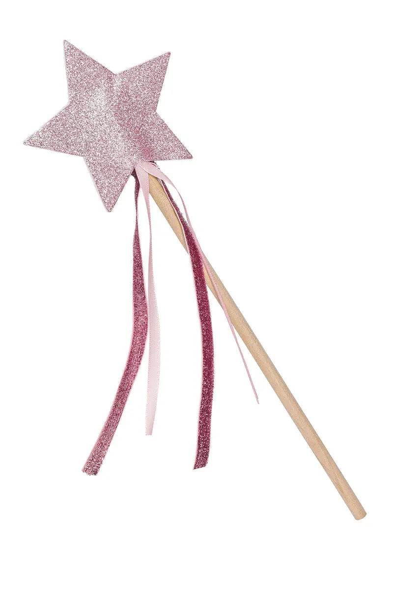 Baguette Magique Étoile – Rose & Paillettes