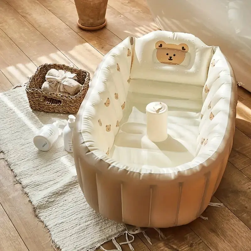 Baignoire Bébé Gonflable de Voyage – Pliable et Compacte 0-36 mois
