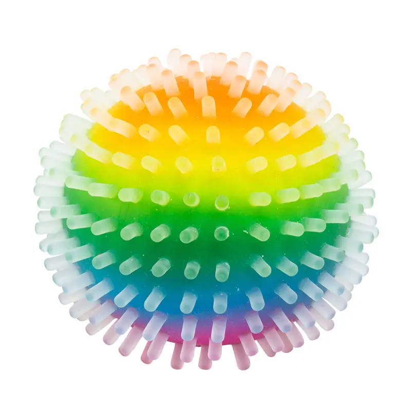 Balle squishy arc-en-ciel
