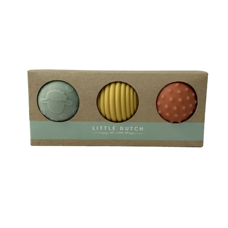 Balles sensorielles bébé x3 - Little Dutch Little Farm
