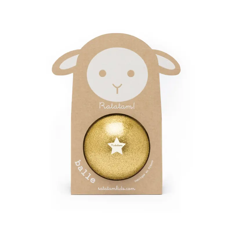 Ballon Mouton 10cm Doré - Ratatam