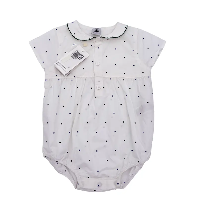 Barboteuse bébé à pois — 12 mois