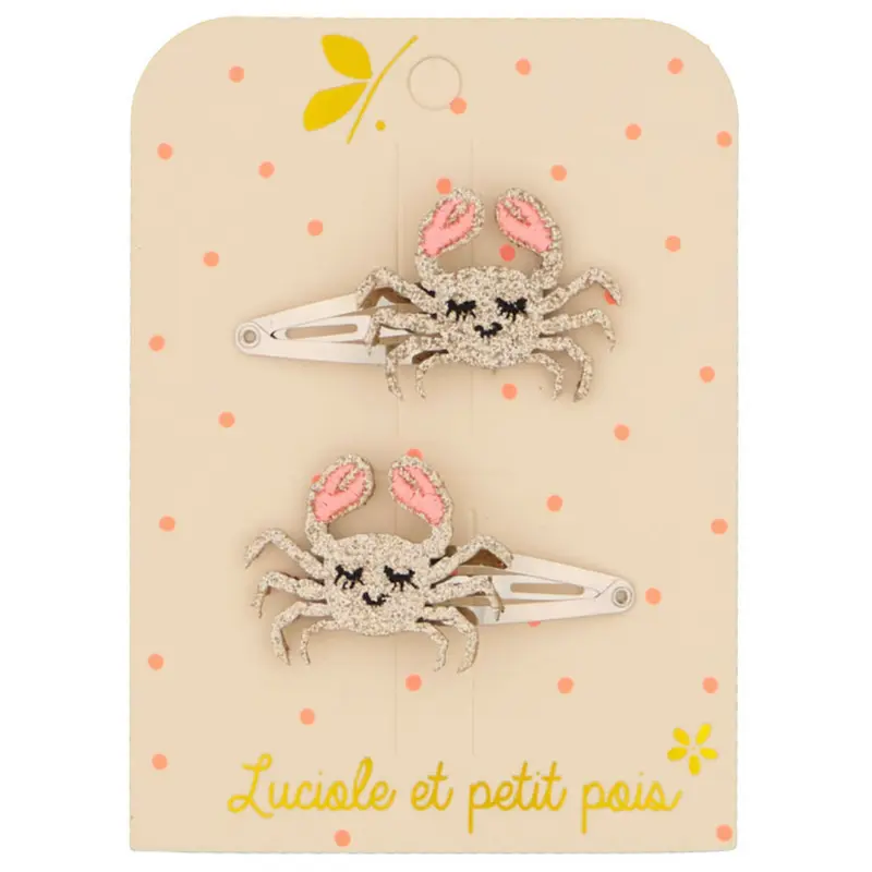 Barrettes Crabes - Luciole et Petit Pois