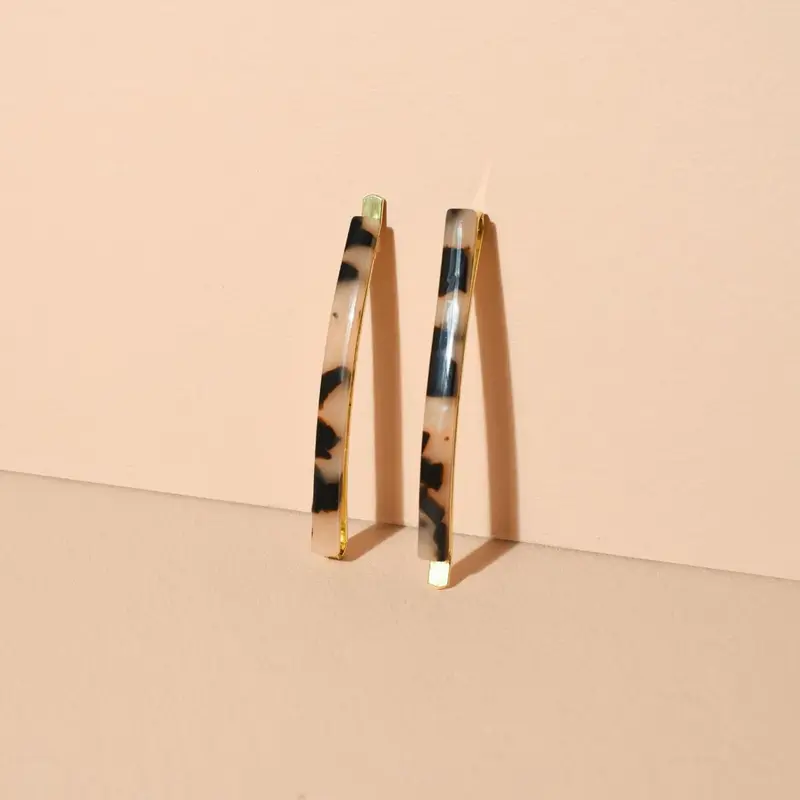 Barrettes Fines Ecaille - Bachca