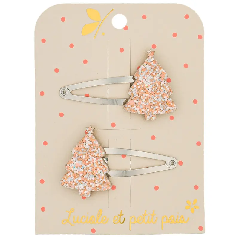 Barrettes Sapins - Luciole et Petit Pois
