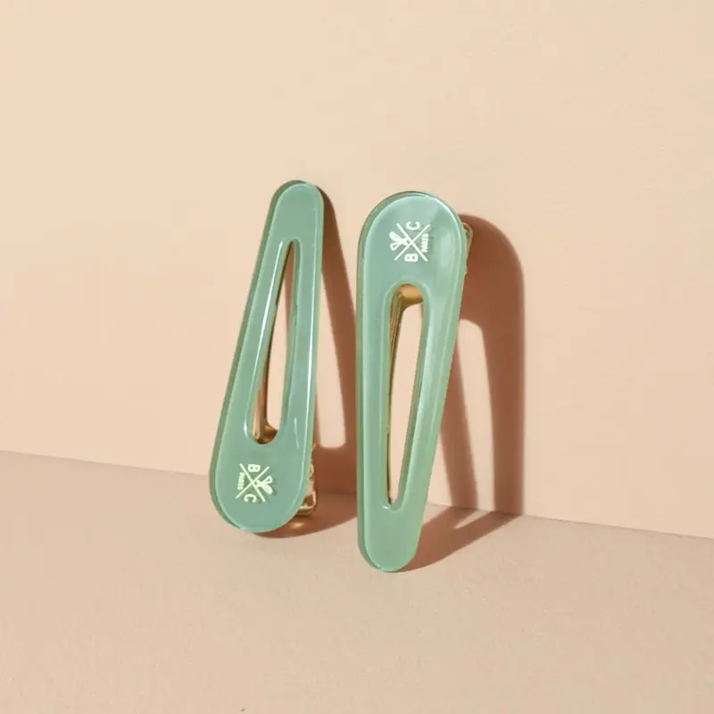 Barrettes Vert d'Eau - Bachca