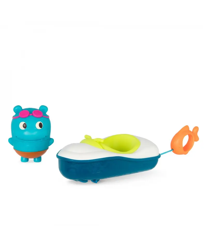 Bateau de bain Hippo à cordes