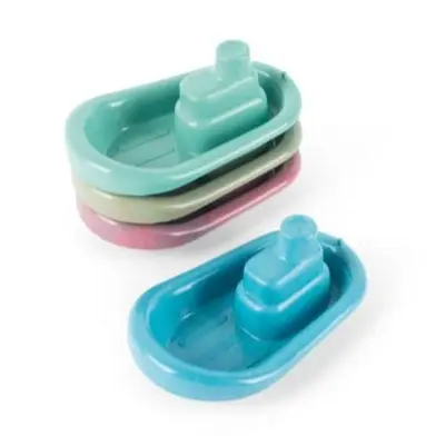 Bateaux jouets recyclés (lot de 4) pour enfants dès 2 ans