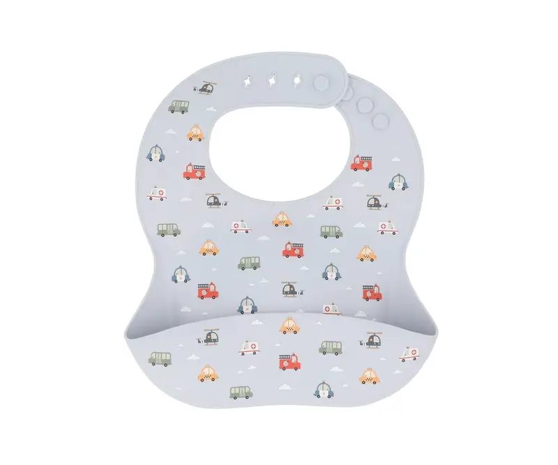 Bavoir en silicone Voitures