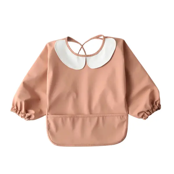 Bavoir Manche Longue Imperméable – Bavoir Blouse Bébé 6 mois-4 ans