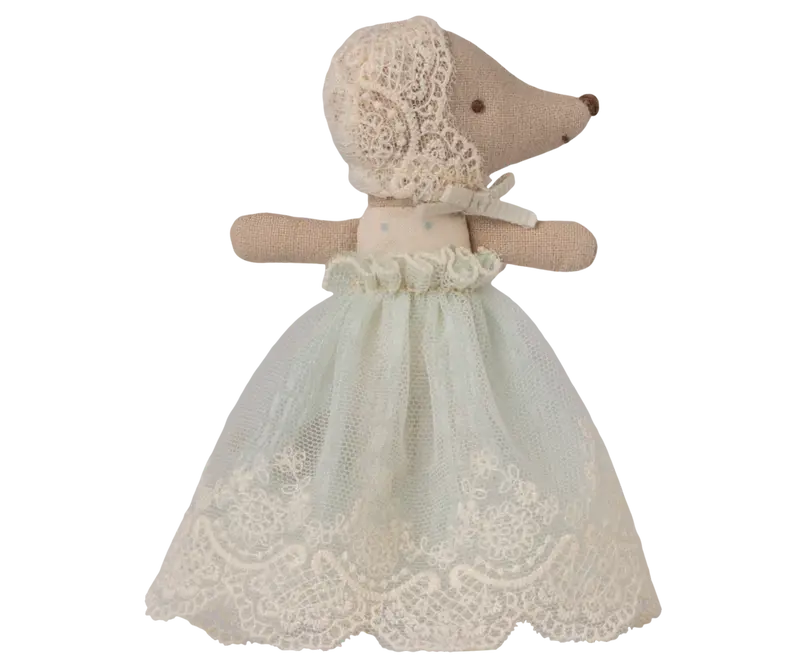 Bébé souris en robe - Menthe