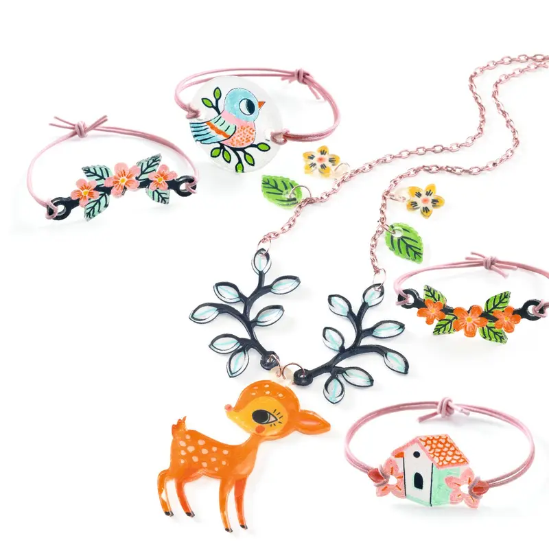 Bijoux Le faon et l'oiseau