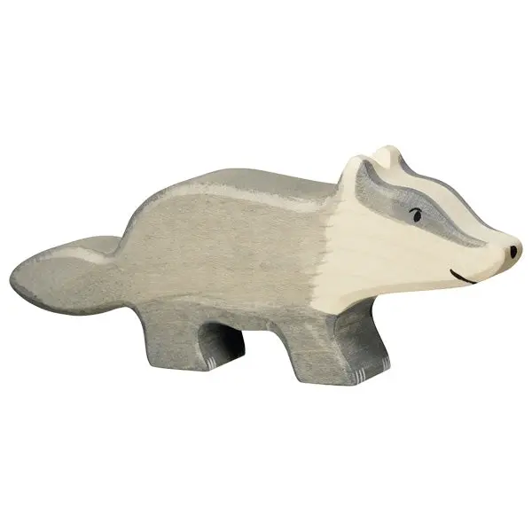 Blaireau - Figurine bois