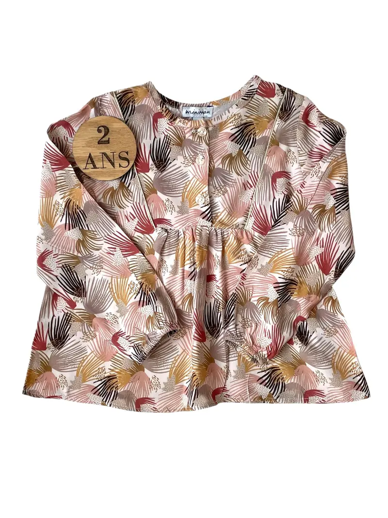 Blouse fluide, fleurie, Miniman