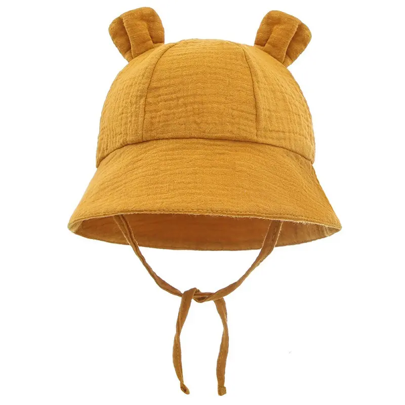 Bob Bébé Uni à Oreilles – Chapeau d'Été en Coton 3-12 mois