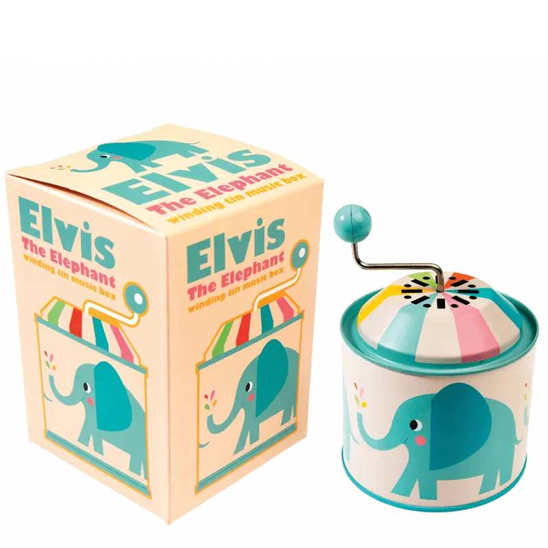 Boîte à Musique Elvis l'éléphant