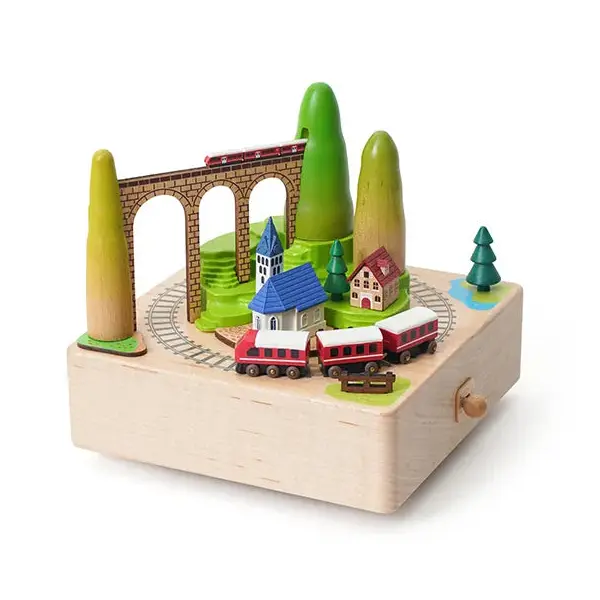 Boîte à musique Train à la Montagne