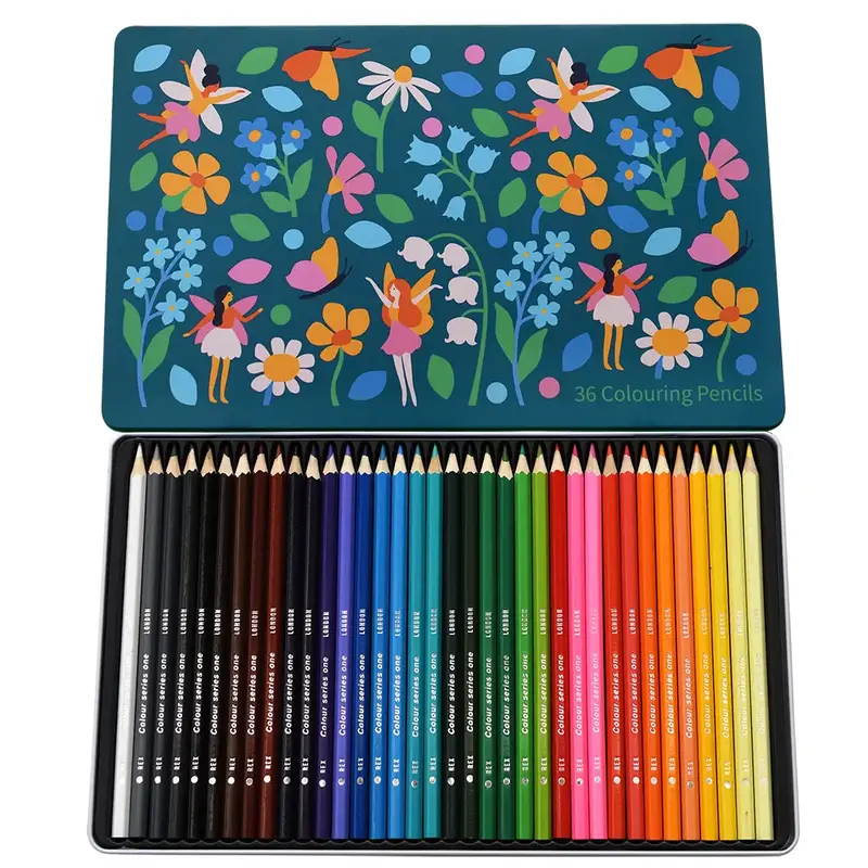Boîte de Crayons de Couleur Fées - Rex