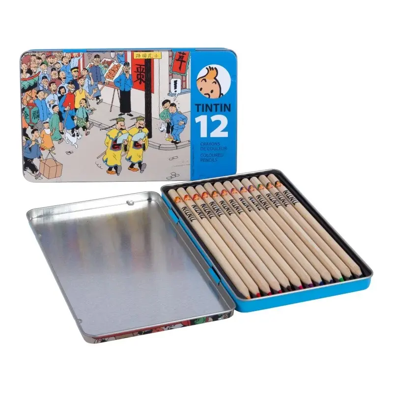 Boîte de crayons de couleurs - Le Lotus bleu