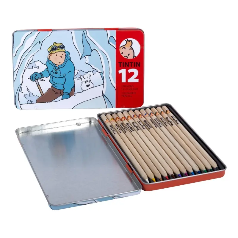 Boîte de crayons de couleurs - Tintin au Tibet