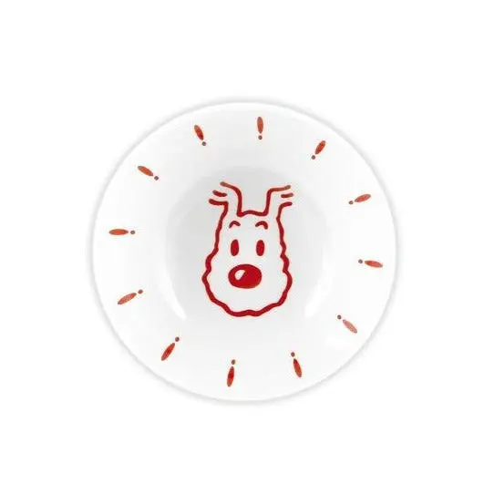 Bol à céréales Milou Tintin en faïence 16,7 cm