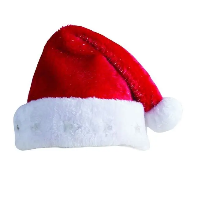 Bonnet de Noël lumineux blanc et confortable